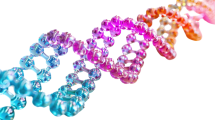 DNA on a transparent background