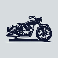 Obraz premium retro motorcycle vector illustration design