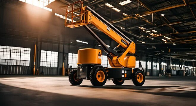 Forklift for construction sites.