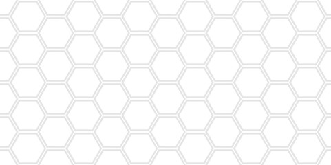 Abstract vector background. Minimalist background with 3d hexagon shapes. Vector illustration. White abstract 3d wall texture. Modern design with seamless geometric pattern. Honeycomb background. 