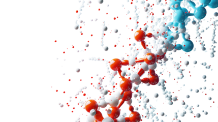 DNA on a transparent background