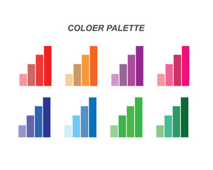 color palette color swatch Free vector