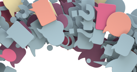 3D rendering flying email icon and web flying