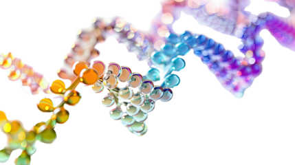 DNA on a transparent background