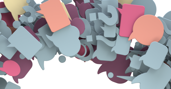 3D rendering flying email icon and web flying