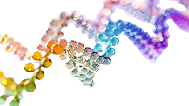 DNA on a transparent background