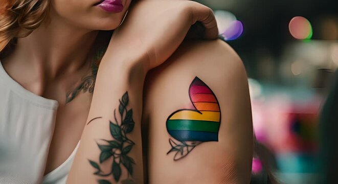 LGBT themed tattoo.