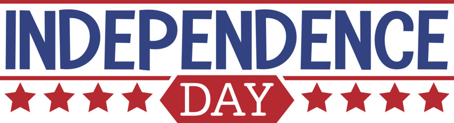 4th of july independence day typography clip art design on plain white transparent isolated background for card, shirt, hoodie, sweatshirt, apparel, tag, mug, icon, poster or badge