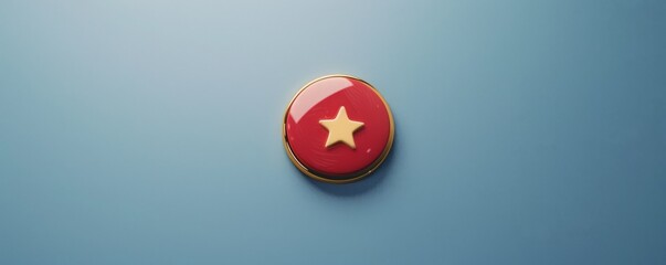 Badge mockup with a customizable design, perfect for showcasing your badge designs. Hyperrealistic 4K photo.