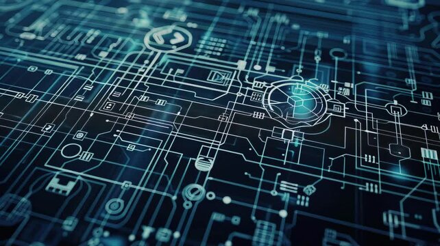 circuit board background. electronic circuit board