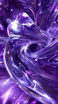 abstract violet background, glass spiral swirls in the style of soft light