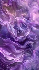 Fototapeta premium abstract violet background, glass spiral swirls in the style of soft light