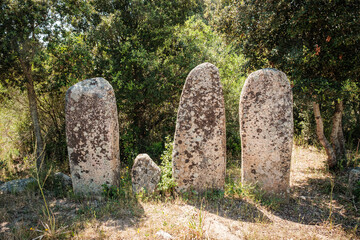 Menhirs of Palaggiu, a large group of prehistoric standing stones  in the south of the island of Corsica