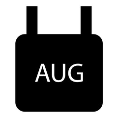 Fototapeta premium augustus calendar