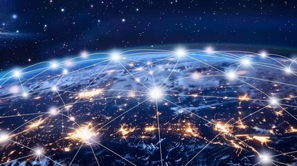 Global network connectivity and data exchange over planet Earth