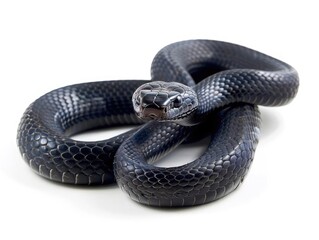 Obraz premium Black Mamba isolated on white background