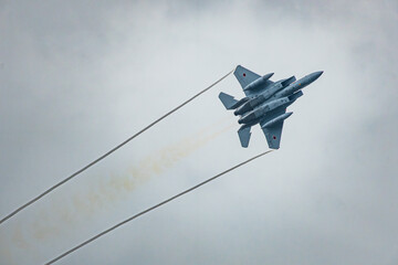 飛行する戦闘機　F-15J　自衛隊/fighter Air Force 