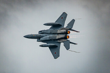 飛行する戦闘機　F-15J　自衛隊/Fighter Air Force 