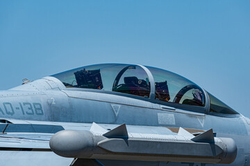 青空と戦闘機　F/A-18　スーパーホーネット/ Fighter Air Force