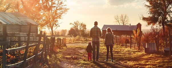 Family visiting a farm for National Apple Cider Day, November 18th, tasting fresh apple cider, 4K hyperrealistic photo.