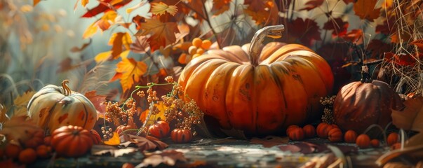 Hosting a harvest-themed painting class, November 18th, artistic expression and autumn scenes, 4K hyperrealistic photo.
