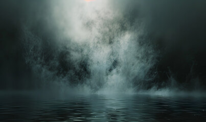 Fototapeta premium Abstract white smoke or steam swirls