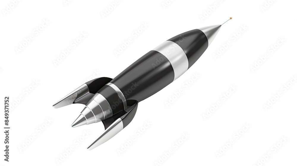 Canvas Prints rocket on a transparent background