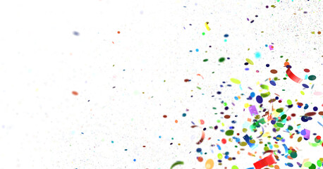confetti png. Gold confetti falls from the sky.