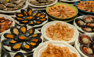 Various kind of tapas in Spain