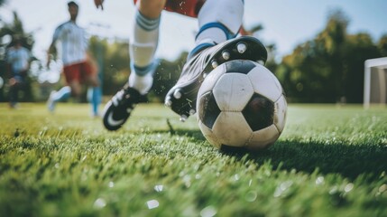 Vibrant soccer kit displayed, showcasing a colorful football uniform prominently