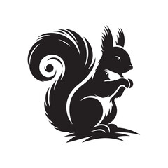 Squirrel vector s, American Squirrel design, Squirrel  silhouette 