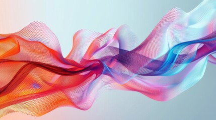 Obraz premium Vibrant abstract background with colorful flowing lines and smooth gradient transitions, perfect for modern designs and creative projects.