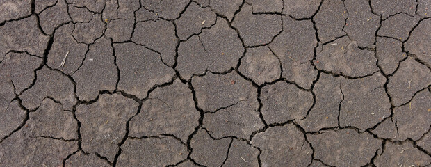 Wall texture soil dry crack pattern of drought lack of water of nature brown old broken background.