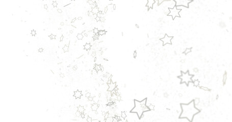 Starlit Christmas Plummet: Spectacular 3D Illustration Showcasing Descending Holiday Star Clusters