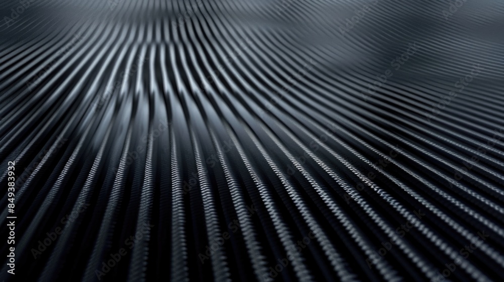 Aufkleber A high contrast black and white image of a metal surface with unique texture and patterns