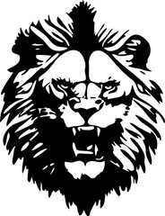 Angry lion