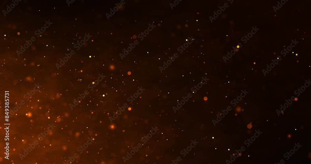 Aufkleber bokeh, 3d and abstract of red particles, texture or design as illustration for art decor or backgrou