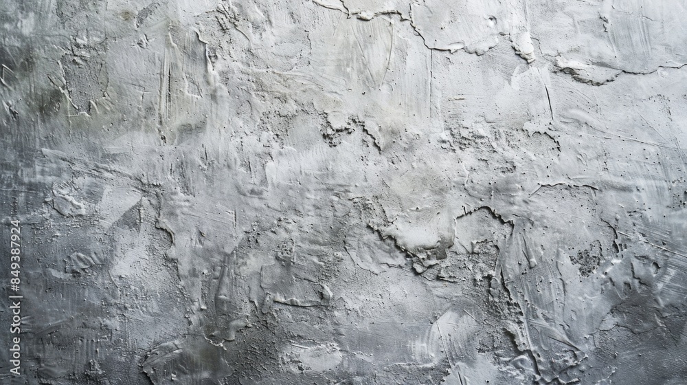 Poster a close-up shot of a worn-out concrete wall with peeling paint, perfect for use in architectural or 