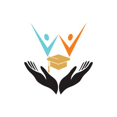 Study logo design with creative modern concept and business premium vector golden