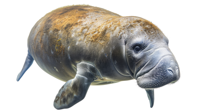 Manatees on a transparent background