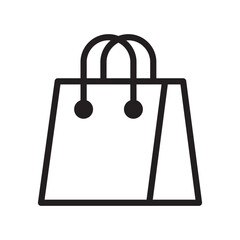Printshopping bag icon, shopping bag Vector icon, Shopping bag outline icon. Set of Shopping Bag Related Vector Line Icons. Bag icon set in thin line style