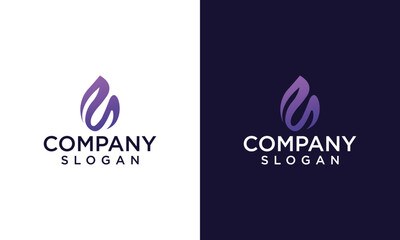 abstract letter m monogram logo design template