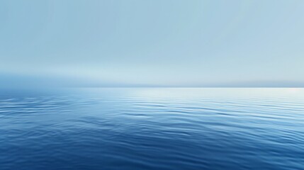 Obraz premium Design a serene blue background with soft gradient transitions from light to dark blue.