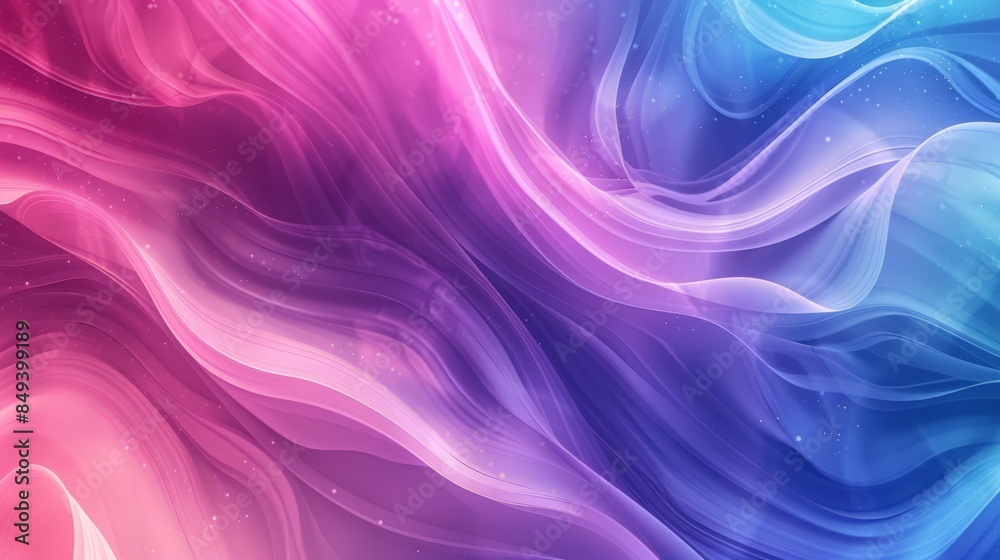 Poster design an abstract background using fluid, gradient colors to create a sense of depth and movement.