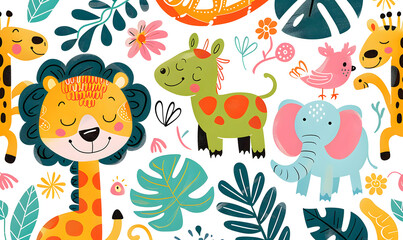 Fototapeta premium cartoon illustrator card or background