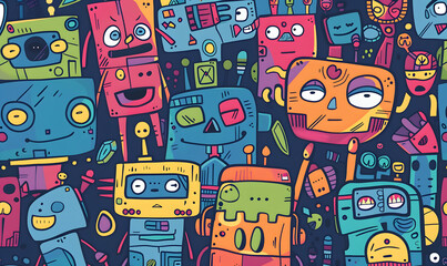 Obraz premium cartoon illustrator card or background