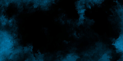 Abstract blue smoke on black background, old style dark blue grunge texture,  Light blue background with watercolor.  cover, graphics design and web design, 
