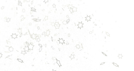 Starlit Christmas Plummet: Spectacular 3D Illustration Showcasing Descending Holiday Star Clusters