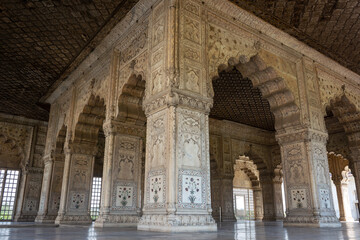 Diwan-i-Khas, Red Fort, Old Delhi, India. UNESCO World Heritage Site
