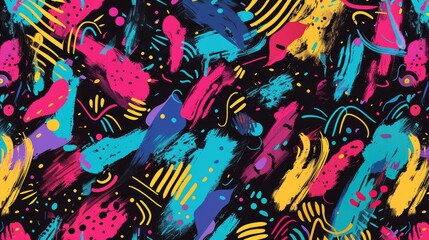 Obraz premium Colorful Pattern Design for Splashy Skin
